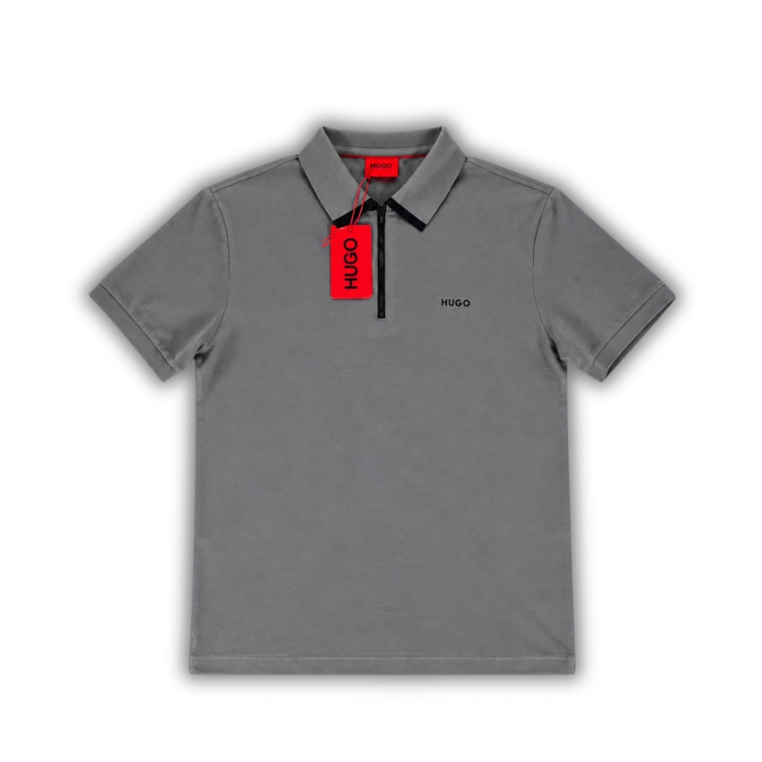 Polo HUGO gris de cierre