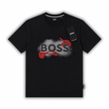 Playera BOSS detalles gris y negro